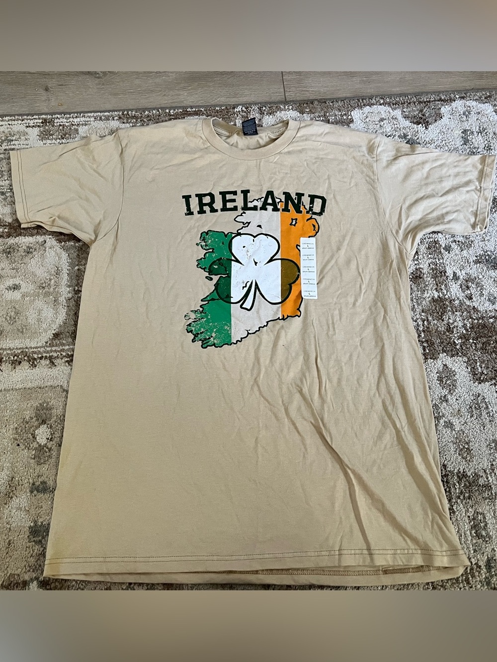 Ireland Graphic Tee - Beige St. Patrick's Day Shirt
